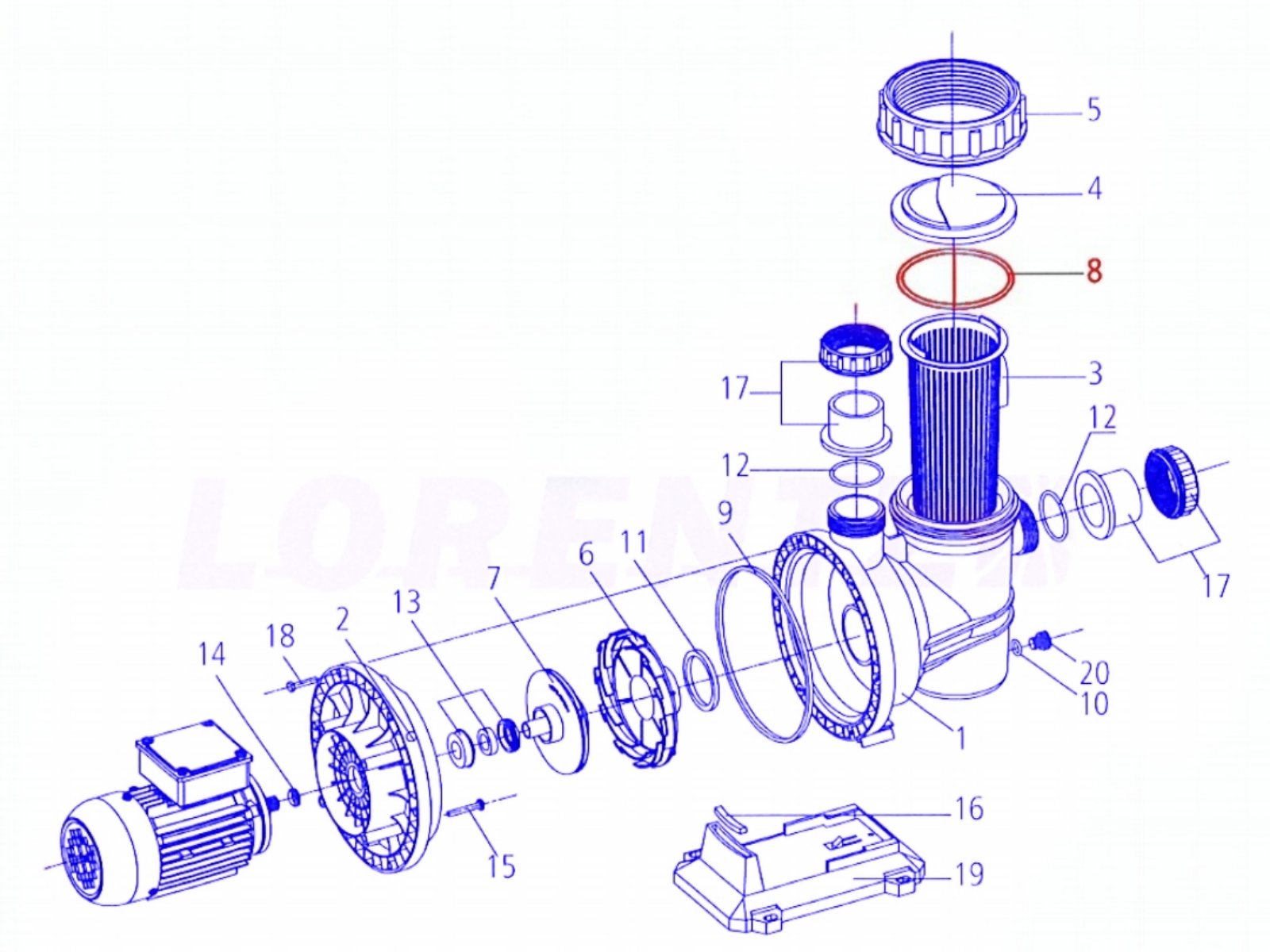 Lorentz CS 17-1 O-ring 122x 4.5 x 5.5