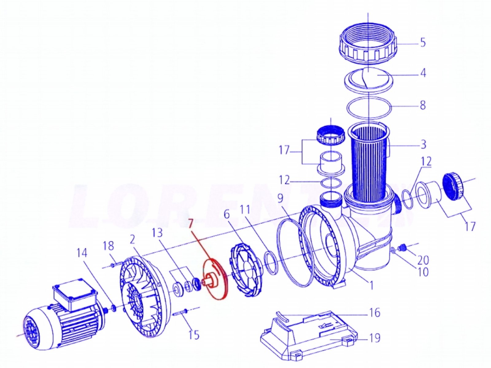 Lorentz CS 17-1 Impeller