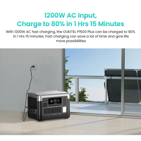 Oukitel P1500E Portable Power Station1800W/1536Wh (EU/UK) - Image 5