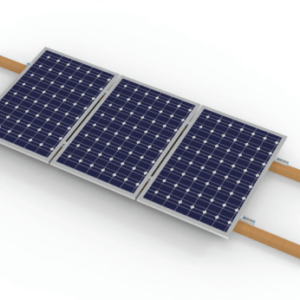 Galvanised PV Mounting Structure - 1P Tiled Roof - Extension